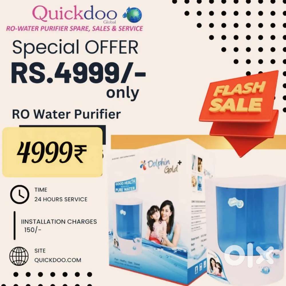 (Ro water purifier)free installation .