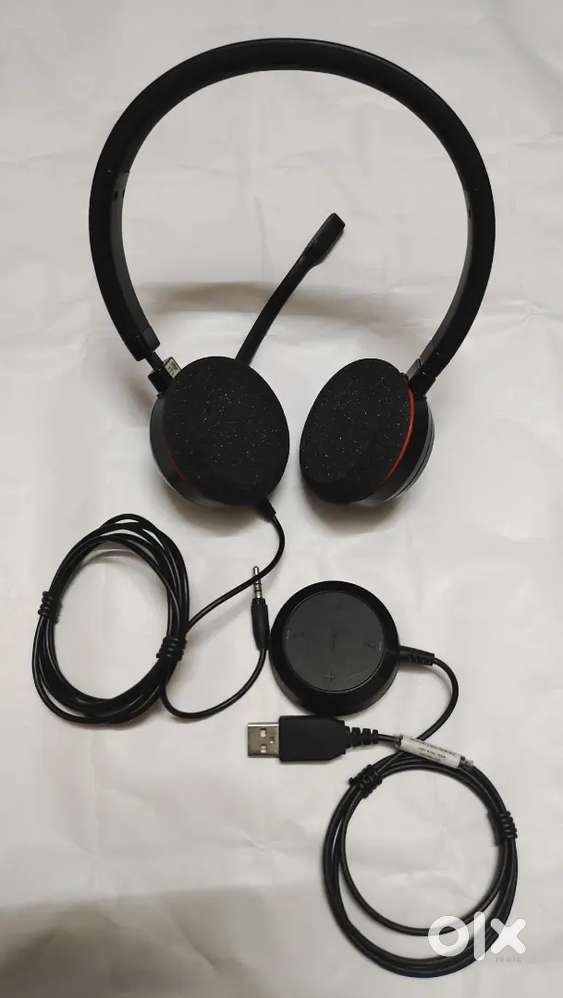 Jabra evolve 30 UC MS Headset USB and 3.5 mm jack headphones good