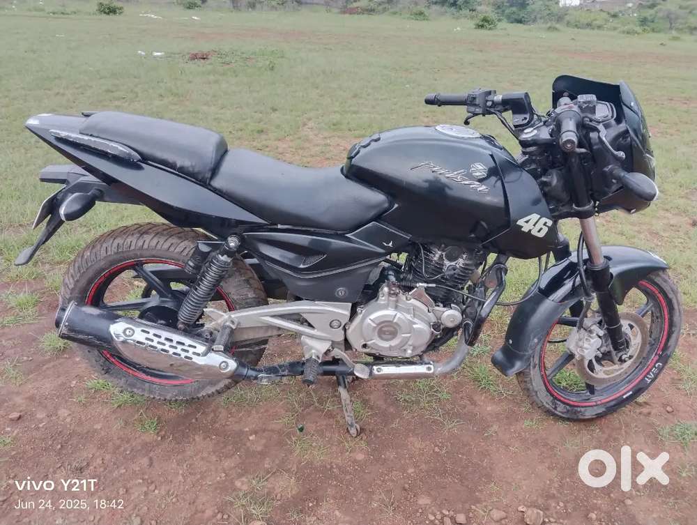 Bike running condition, MRF new tyre, battery good condition