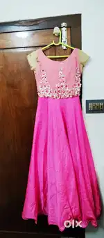 Pink full length frock