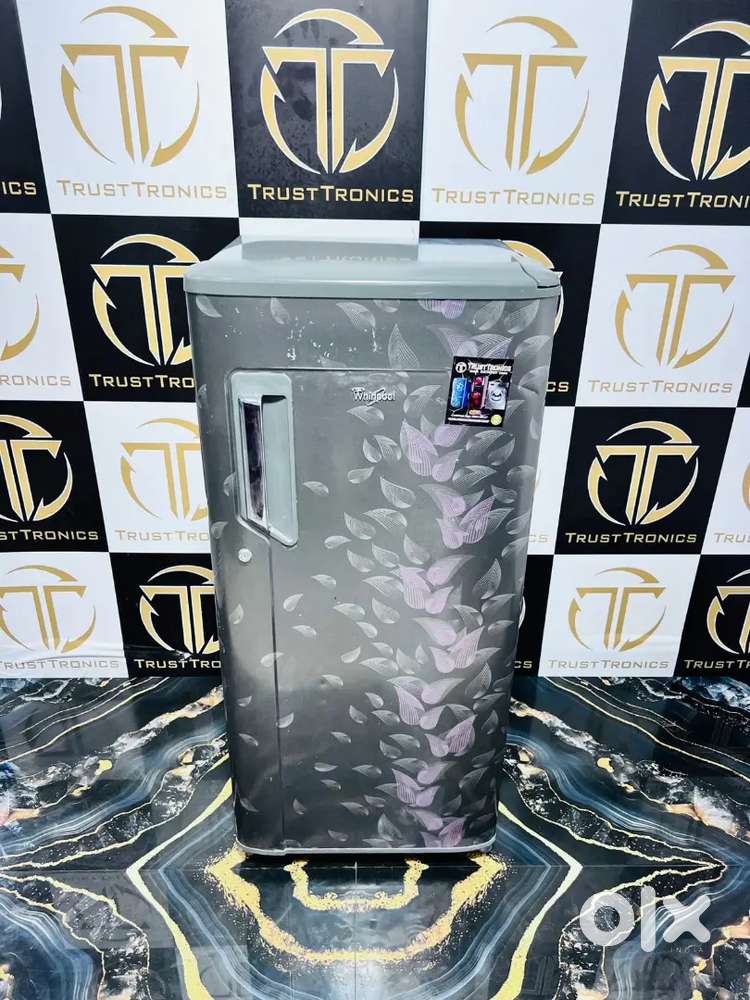 190ltr grey flower whirlpool single door fridge