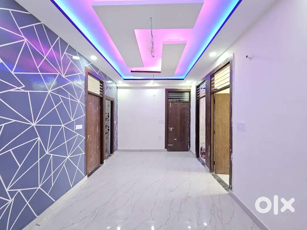 3 Bhk flat ready to move with two side double balcony with roof right