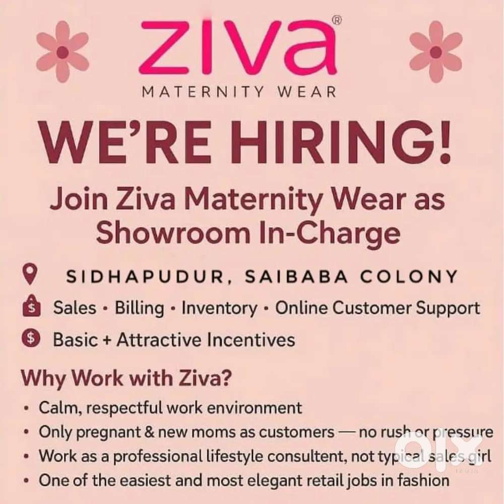 Shop incharge (FEMALE ONLY)