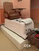 Salon menicure pedicure chair with back massager with jacuzzi
