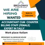 COUNTER BILLING STAFF (FEMALE)