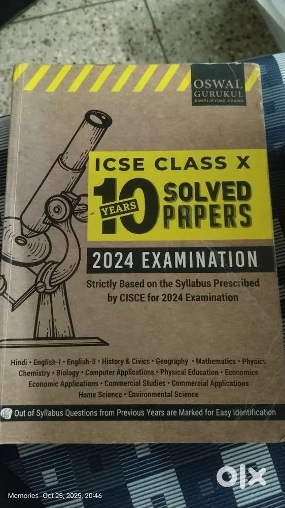 10 years for Class 10(ICSE)