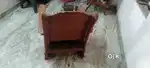 Single teak sofa