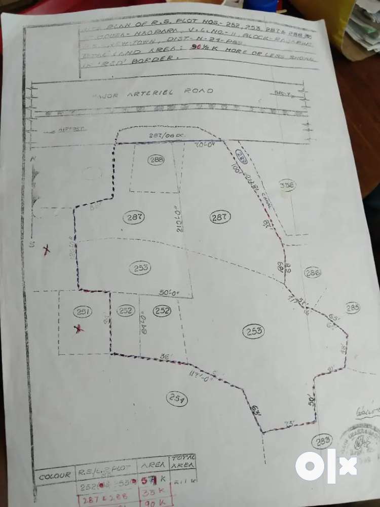 Land for sale on road of chinar park 91 katha