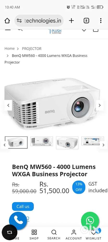 BenQ mw560 projecter.urgent sell