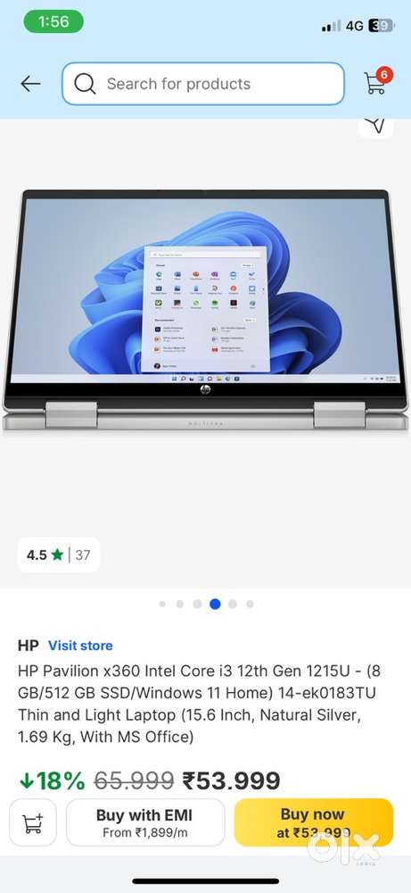 Hp pavillion 14 x360( touch screen) with pen in good condition