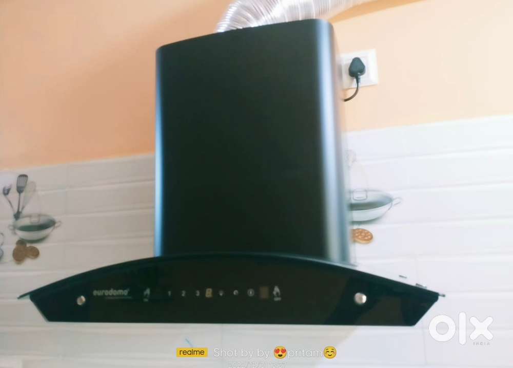 Eurodomo Chimney 90 cm with 1200 chm with led lights