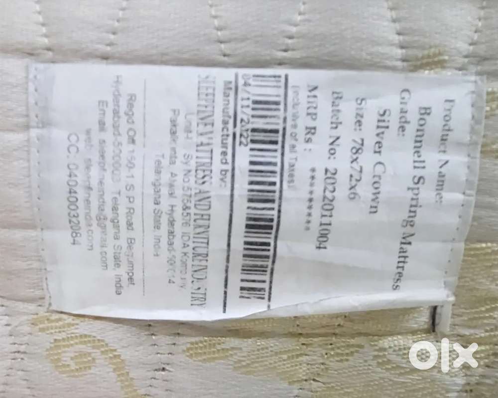 Sleep fine mattress spring only mattress