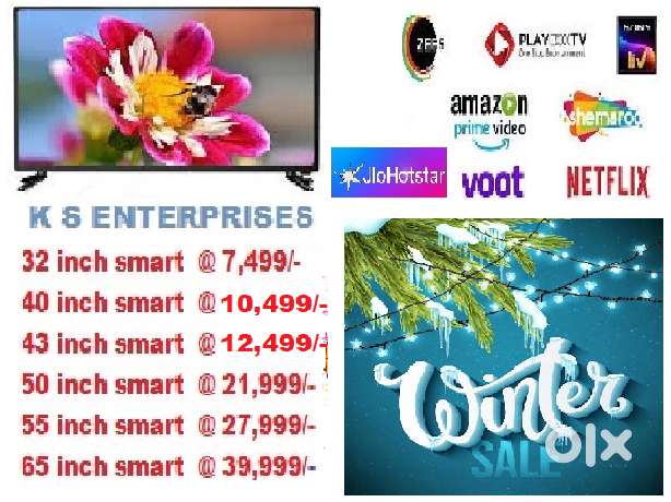 WINTER SUPER SALE 40 INCHES  SMART, 4K UHD LED TV IN 10,999 ONLY.