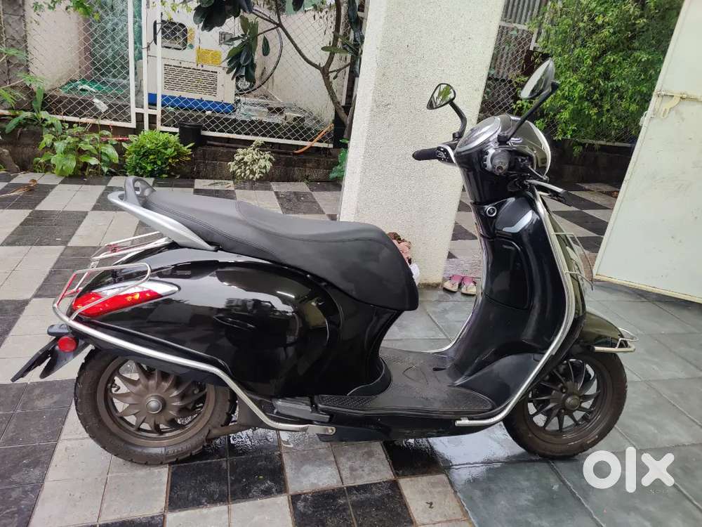 Scooty is in good condition and  maintained neatly