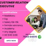 Hiring  CUSTOMER RELATION EXECUTIVE