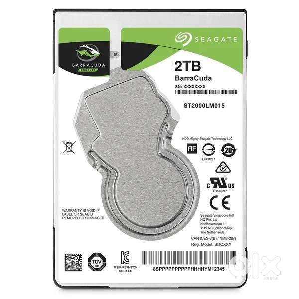 2TB Internal Hard disk Seagate for Laptop. 6 Months warranty