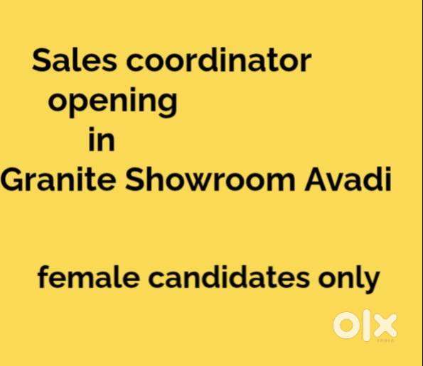 Sales coordinator opening in Granite Showroom