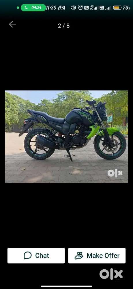 Yamaha FZS  25k (driven sabzi mandi sarhaul sector 18 gurgaon)