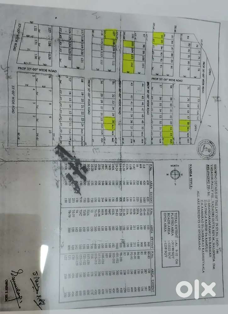 Plots in yadagirigutta