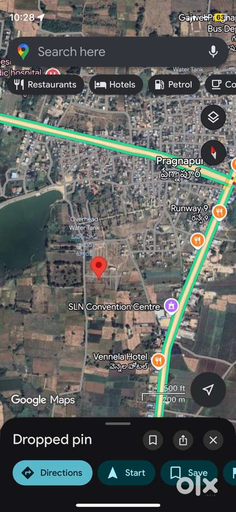 500 mts from Rajeev Rahadari, 300 mts from Gajwel Pregnapur Mail Road