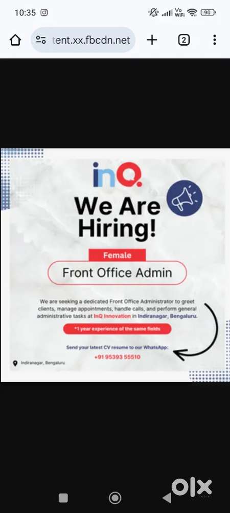 Office Administrator . Female staff only