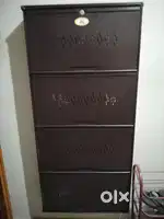 Wall mounted iron shoe rack-4 racks