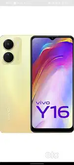 Vivo y16 v2204 ram 4gb color drizzling gold battery 5000 side fingerpr