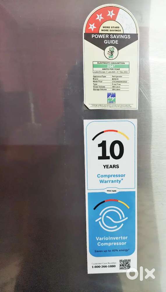 Bosh 264 liters refrigerator