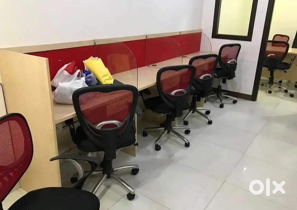 1 Director Cabin 4 workstation fully furnished office space for rent