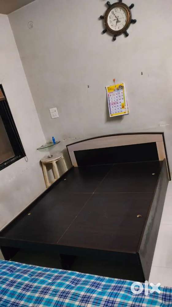 Bed with mattress