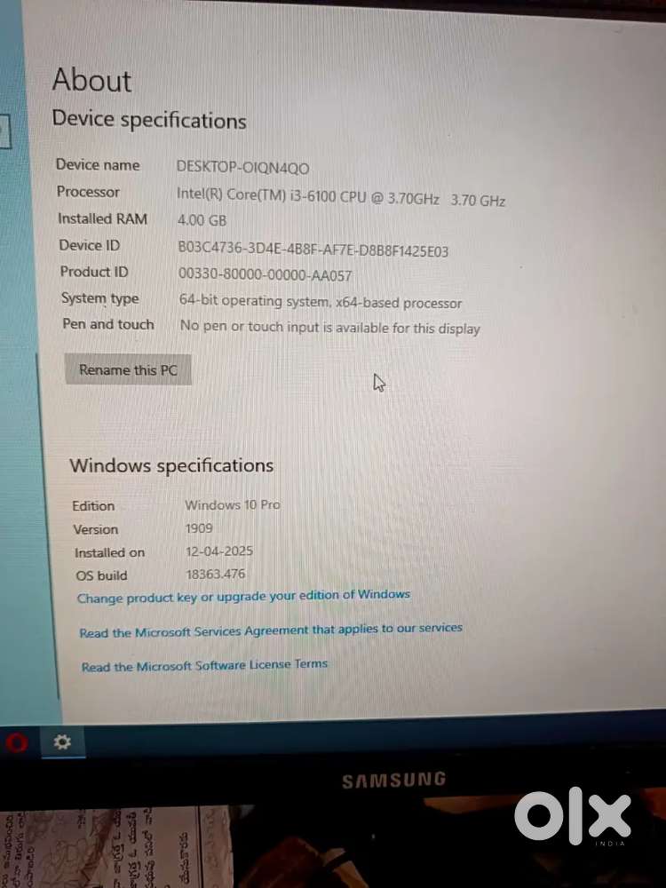 Dell i3 CPU  4GB RAM  500GB HDD  Windows 10 Pro  Ready to Use