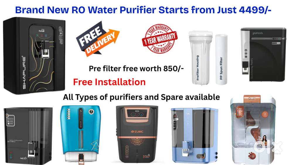 Brand New RO water purifier starts from just 4499/-