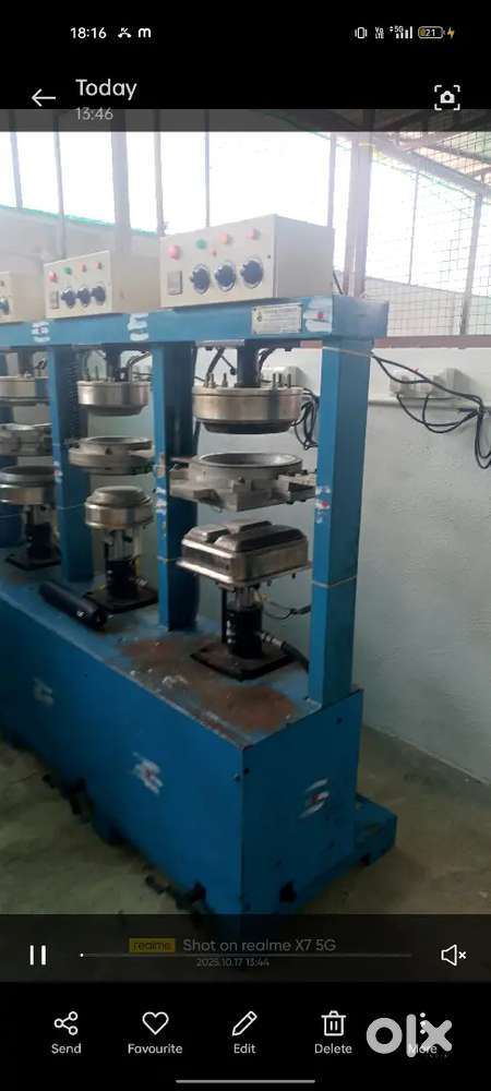 Dubbel dai areca plate machine