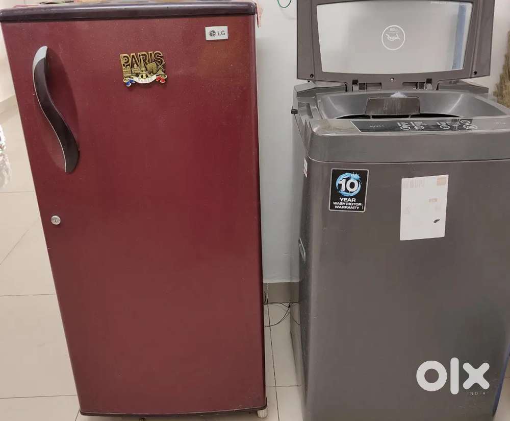Fridge, Washing Machine, Induction , Wardrobe and Metal bed + mattress