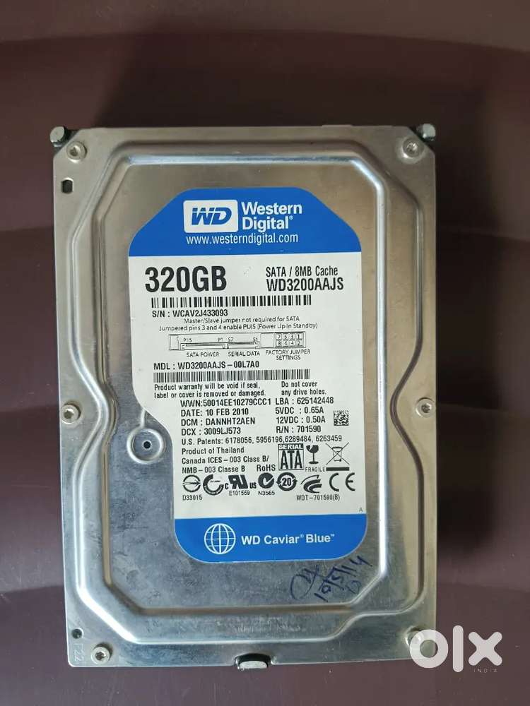 Imported Desktop Hard Disk 320gb Wd