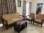 5 seater sofa set and wooden centre table
