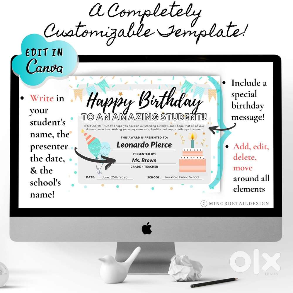 Birthdays & Anniversary Gifts available