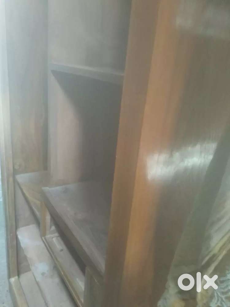 Wooden almirah with mirror