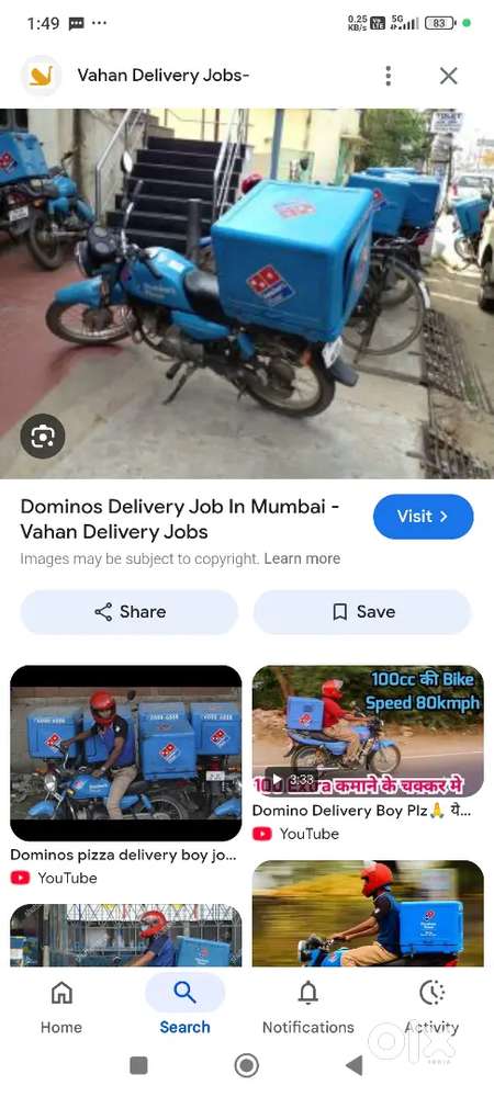 Domino's delivery boy