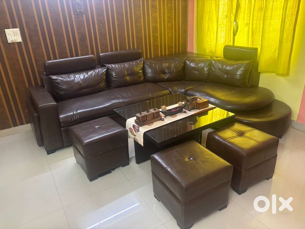 L Shape Sofa with Centre Table