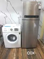Whirlpool latest refrigerator & samsung digital inverter washg machine