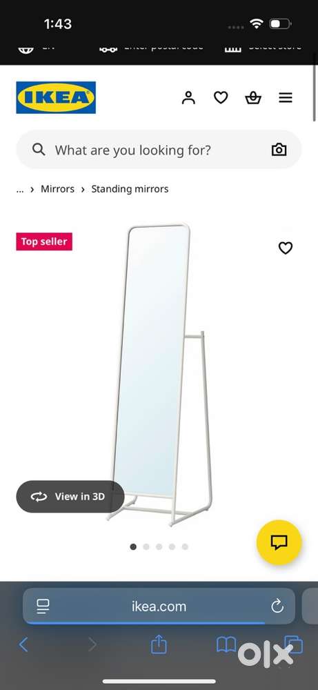 New ikea mirror 6month old