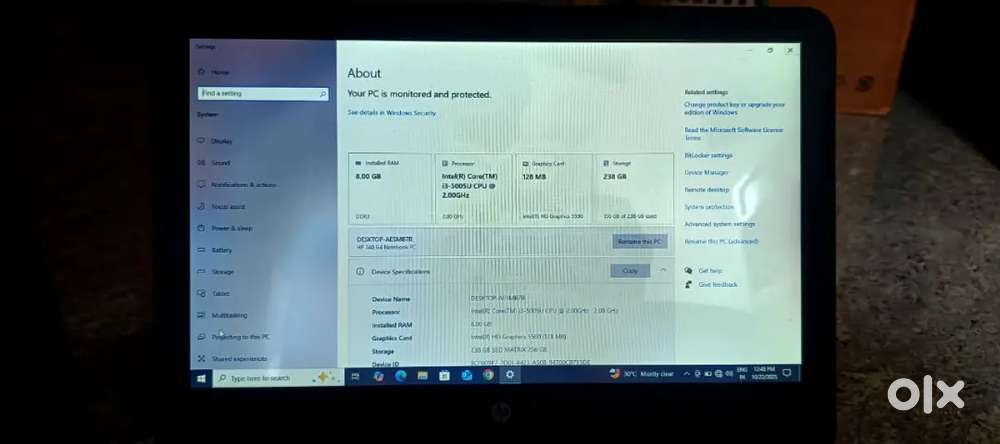 Hp laptop urgent sell