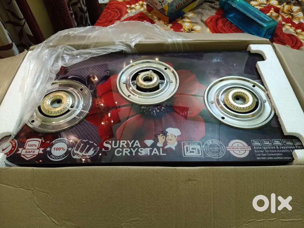 3 burner gas stove