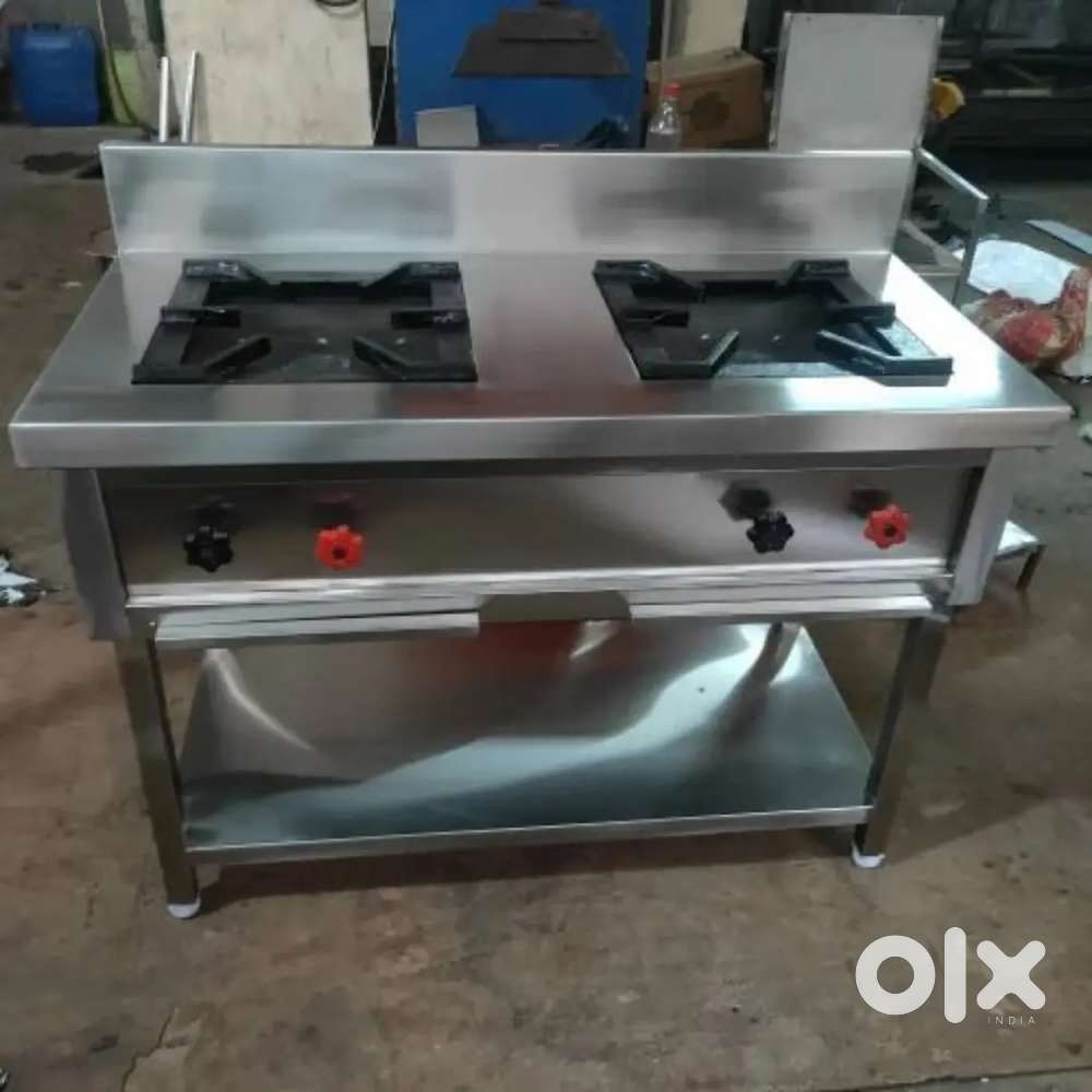 Commercial Gas Stove and Bain Marie Full Kitchen Setup