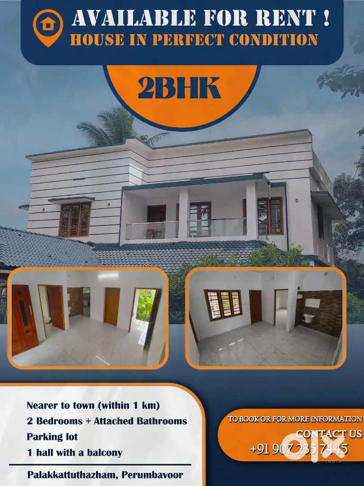 2BHK HOUSE 4 RENT @ Perumbavoor