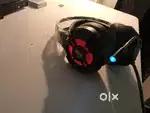 Earphones Redgear cosmo 7.1 ear cups with RGB colour system