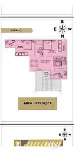 2bhk flat sale in picnic garden. Loanable