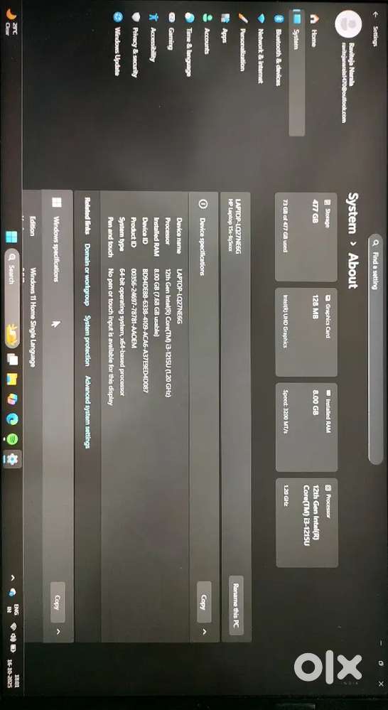 HP (2024) Intel Core i3 12th Gen 1215U - (8 GB/512 GB SSD/Windows 11)