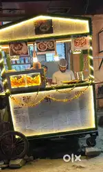 Movable Food cart (Wooden)